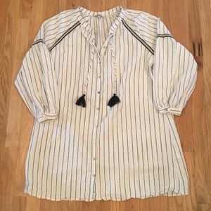LC Waikiki striped long sleeve dress L